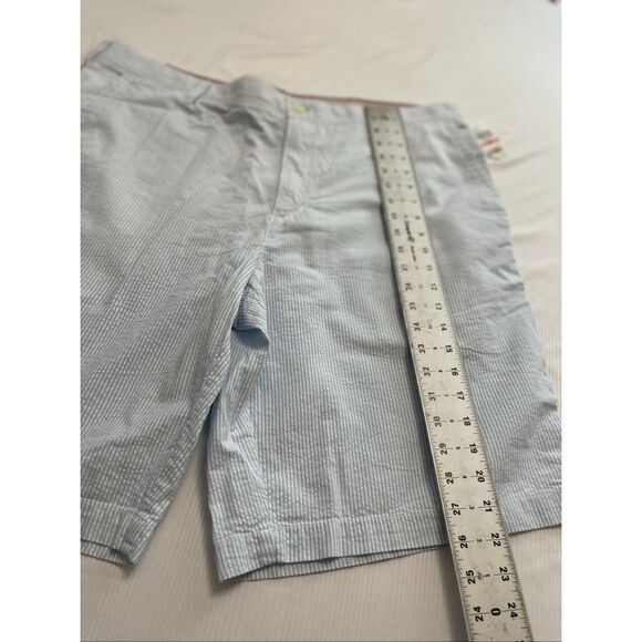 NWT Izod Seersucker Blue White Stripe Shorts Size 40 New - Picture 5 of 7